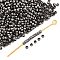 Brass Crimp Beads, Rondelle, Gunmetal, about 2mm in diameter, 1.2mm long, hole: 1.2mm