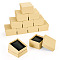 Rectangle Paper Jewelry Gift Boxes, with Non-woven Fabrics Pillow, Jewelry Organizer Case for Bracelets, Watch Storage, Moccasin, 8.5x8.3x5.5cm