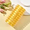 10 Rolls Flat Elastic Crystal String Set, Elastic Beading Thread, for Stretch Bracelet Making, Yellow, 0.5mm, about 10 yards(9.14m)/roll