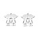 Non-Tarnish 201 Stainless Steel Pendants, Girl, Stainless Steel Color, 16.5x16.5x1mm, Hole: 1.5mm