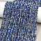 Natural Lapis Lazuli Beads Strands, Faceted, Round, 3mm, Hole: 0.6mm, about 122~124pcs/strand, 15.35''(39~39.5cm)