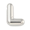 Non-Tarnish 304 Stainless Steel Pendants, Balloon Letter Charm, Letter L, 19.5x15.5x5.5mm, Hole: 1.5x2mm