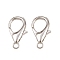 Alloy Lobster Claw Clasp, Stainless Steel Color, 25x15x4.5mm, Hole: 2.7mm