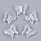 Transparent Acrylic Beads, Butterfly, Clear, 13.5x15x5mm, Hole: 1.6mm, about 1290pcs/500g