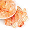 Transparent Acrylic Beads, Rectangle, Two Tone, Sandy Brown, 23~23.5x11x9.2mm, Hole: 1.6mm, about 287pcs/500g