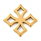 304 Stainless Steel Filigree Joiners, Laser Cut, Cross, 10x10x1mm