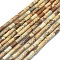 Natural Picture Jasper Beads Strands, Column, 4~5x2~2.5mm, Hole: 0.6~0.8mm, about 90~102pcs/strand, 15.3~15.7 inch(39~40cm)