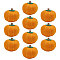 Felt Pendants, Pumpkin, Orange, 37~46x43~45mm, Hole: 1.5mm
