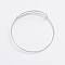 Adjustable Iron Bangle Making, Textured, Platinum, 2-3/8 inch(6.2cm)