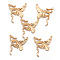 Alloy Chandelier Component Links, Butterfly, Light Gold, 28x26mm, Hole: 1mm