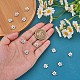 10Pcs 430 Stainless Steel Small Flower Connector Charms JX237A-2