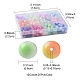 300pcs 12 colores de dos tonos de perlas de vidrio pintadas para hornear DGLA-YW0001-06-3