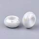 Electroplate Porcelain Beads PORC-T003-01-13-2