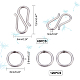 UNICRAFTALE Jewelry Clasps and Closures for Jewelry Making 60pcs 304 Stainless Steel S Hook 120pcs 20 Gauge Jump Rings Toggle Clasps End Clasps for Bracelet Necklace Jewelry Making DIY-UN0003-38-3