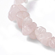 Pulseras elásticas naturales de cuarzo rosa BJEW-G615-03-3