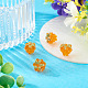 Perle di lampwork fatte a mano da 4 pz&nbsp;LAMP-TA0002-24A-5