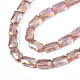 Placcare trasparente perle di vetro fili EGLA-N002-25-C01-3
