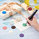 20Pcs 10 Colors Adhesive Wax Seal Stickers DIY-TA0003-45-5
