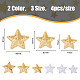 Hobbiesay 24 шт. 6 стиля звезда компьютеризированная вышивка ткань утюг на пайетках нашивки PATC-HY0001-12-2