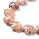 Brins de perles de jaspe océanique rose naturel/agate océanique G-D475-02F-3