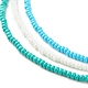 Ensemble de colliers de perles de verre 3pcs NJEW-JN03827-03-4