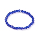 8шт 8 цветных блестящих стеклянных круглых эластичных кольца из бисера для женщин RJEW-JR00539-4