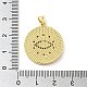 Real 18K Gold Plated Brass Clear Cubic Zirconia Pendants KK-A198-09G-02-3