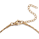 304 bracelets de cheville chaîne serpent en acier inoxydable AJEW-G024-07G-2