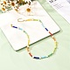 Glassamen & Glasperlen Perlenkette für Mädchen Frauen X1-NJEW-TA00007-2