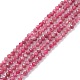 Natural Red Tourmaline Beads Strands G-A021-01A-1