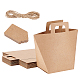 Nbeads rectangle pliable sac cadeau en papier kraft créatif CON-NB0001-86-1
