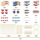 Sunnyclue kits de fabrication de boucles d'oreilles sur le thème du poisson bricolage DIY-SC0001-93G-2