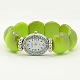 Fashionable Mixed Elastic Resin Beaded Wristwatch Bracelets WACH-M001-M-2