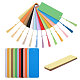 Globleland DIY ブランクブックマーク作成キット  クラフト紙長方形カードを含む  ポリエステルタッセルパーツ  ミックスカラー  260個/セット DIY-GL0004-30-1
