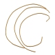 フランス真鍮線グリンプワイヤー  丸型フレキシブルコイル線  刺繍やジュエリー製作用のメタリック糸  ゴールドカラー  1.6mm  約3.28フィート（1m）/ pc CWIR-G002-01G-2