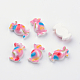 Spray Painted Resin Cabochons CRES-Q190-04-2