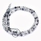 Chapelets de perles en quartz rutile noir naturel G-O166-23-4mm-2