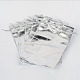 オーガンジーバッグ巾着袋  長方形  銀  18x13cm OP-S009-18x13cm-01-2