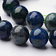 Synthetic Chrysocolla and Lapis Lazuli Beads Strands G-O117-02-10mm-1