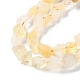 Hilos de perlas de citrina naturales ásperos crudos G-B065-C11-4