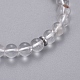 Natürlicher Quarzkristall Charme Armbänder BJEW-I275-B08-4
