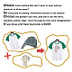 猫ガラスホットフィックスラインストーン  アップリケの鉄  マスクと衣装のアクセサリー  洋服用  バッグ  パンツ  小麦  297x210mm DIY-WH0303-091-5