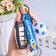 Soccer Keychain Cool Soccer Ball Keychain with Inspirational Quotes Mini Soccer Balls Team Sports Football Keychains for Boys Soccer Party Favors Toys Decorations JX297B-4