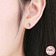 925 Sterling Silber Ohrstecker EJEW-FF0011-10-10