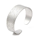 304 bracelet manchette large ouvert en acier inoxydable BJEW-L682-023P-3