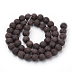 Synthetic Lava Rock Beads Strands G-S277-10mm-02-2