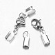 304 Stainless Steel Lobster Claw Clasps X-STAS-G075-02B-1