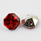 2-Hoyo botones de octágono de acrílico Diamante de imitación de Taiwán BUTT-F016-13mm-03-2