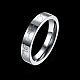 Engraved You & Me Titanium Steel Couple Rings For Women RJEW-BB16369-8P-2