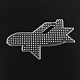 Avión / avión de pasajeros tableros de plástico abc utilizados para los hama beads diy 5x5mm X-DIY-Q009-32-1